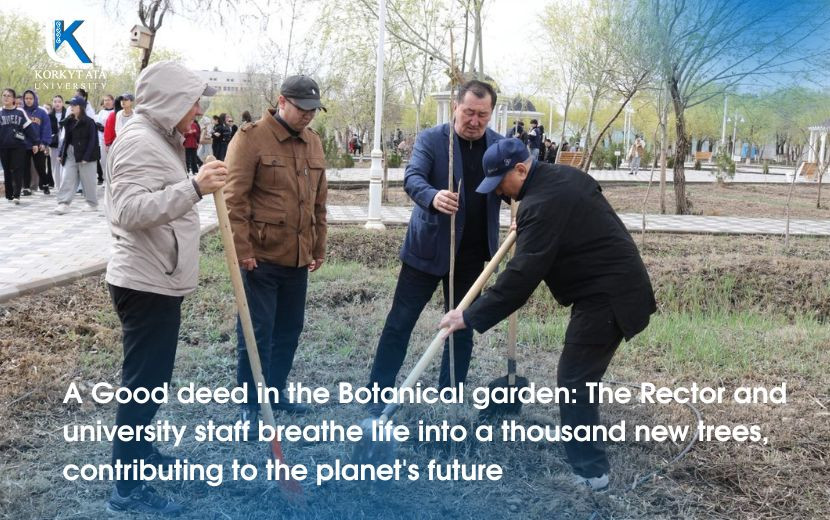 A Good deed in the Botanical garden: The Rector and university staff  breathe life into a thousand new trees, contributing to the planet's future