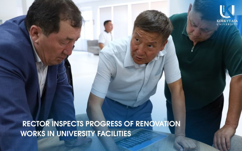 RECTOR INSPECTS PROGRESS OF RENOVATION  WORKS IN UNIVERSITY FACILITIES