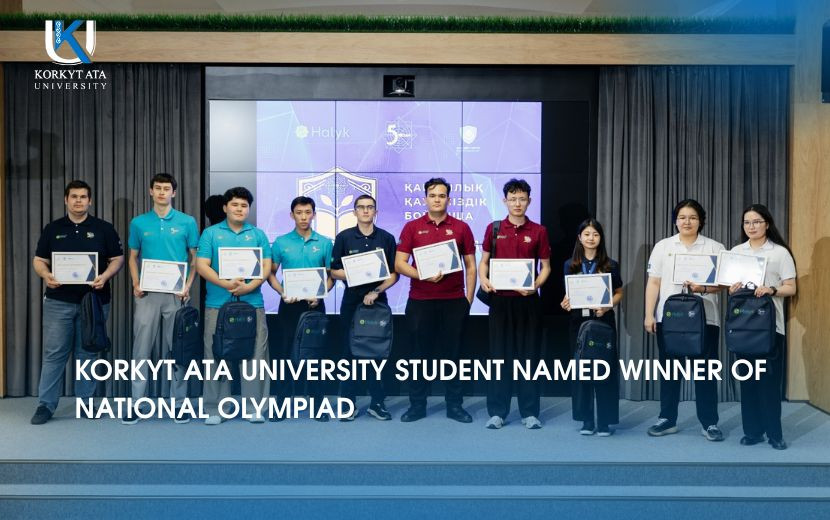 KORKYT ATA UNIVERSITY STUDENT NAMED WINNER OF NATIONAL OLYMPIAD