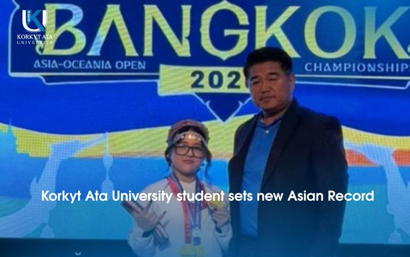 Korkyt Ata University student sets new Asian Record
