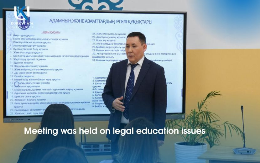 Meeting was held on legal education issues