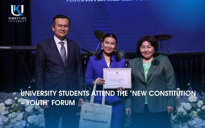 UNIVERSITY STUDENTS ATTEND THE "NEW CONSTITUTION – YOUTH" FORUM