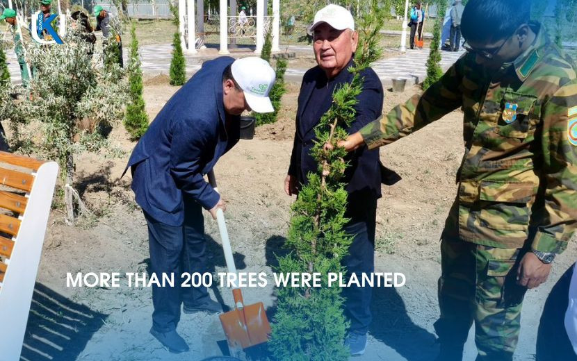 MORE THAN 200 TREES WERE PLANTED