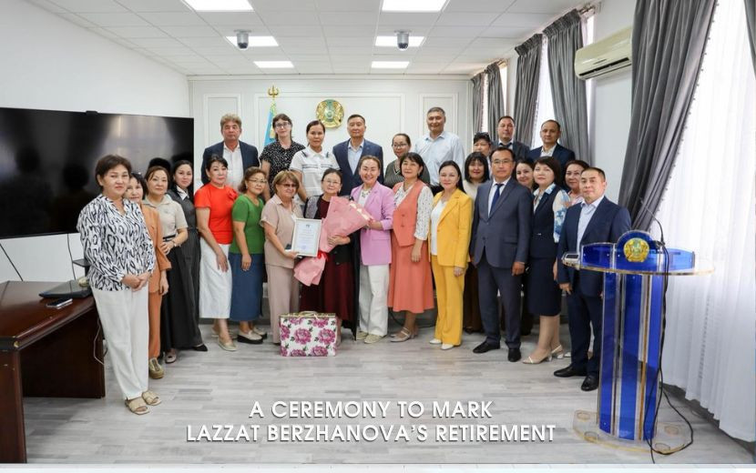 A CEREMONY TO MARK LAZZAT BERZHANOVA’S RETIREMENT