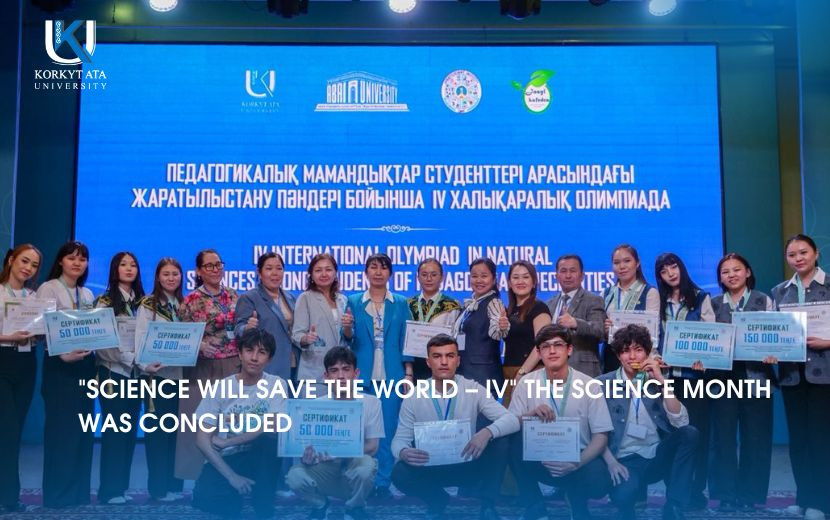 "SCIENCE WILL SAVE THE WORLD – IV" THE SCIENCE MONTH WAS CONCLUDED
